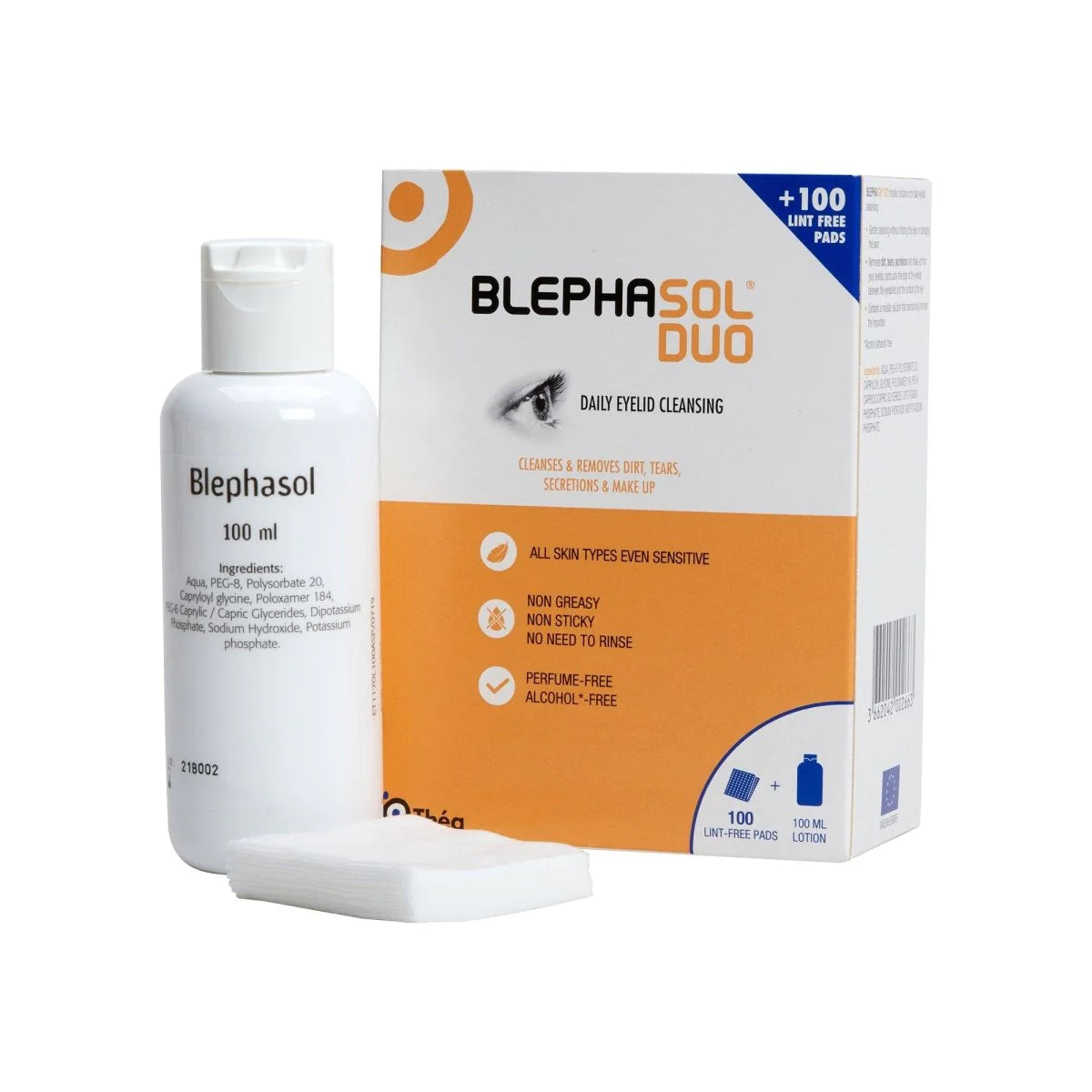 Blephasol Duo (100ml + 100 lint free pads)