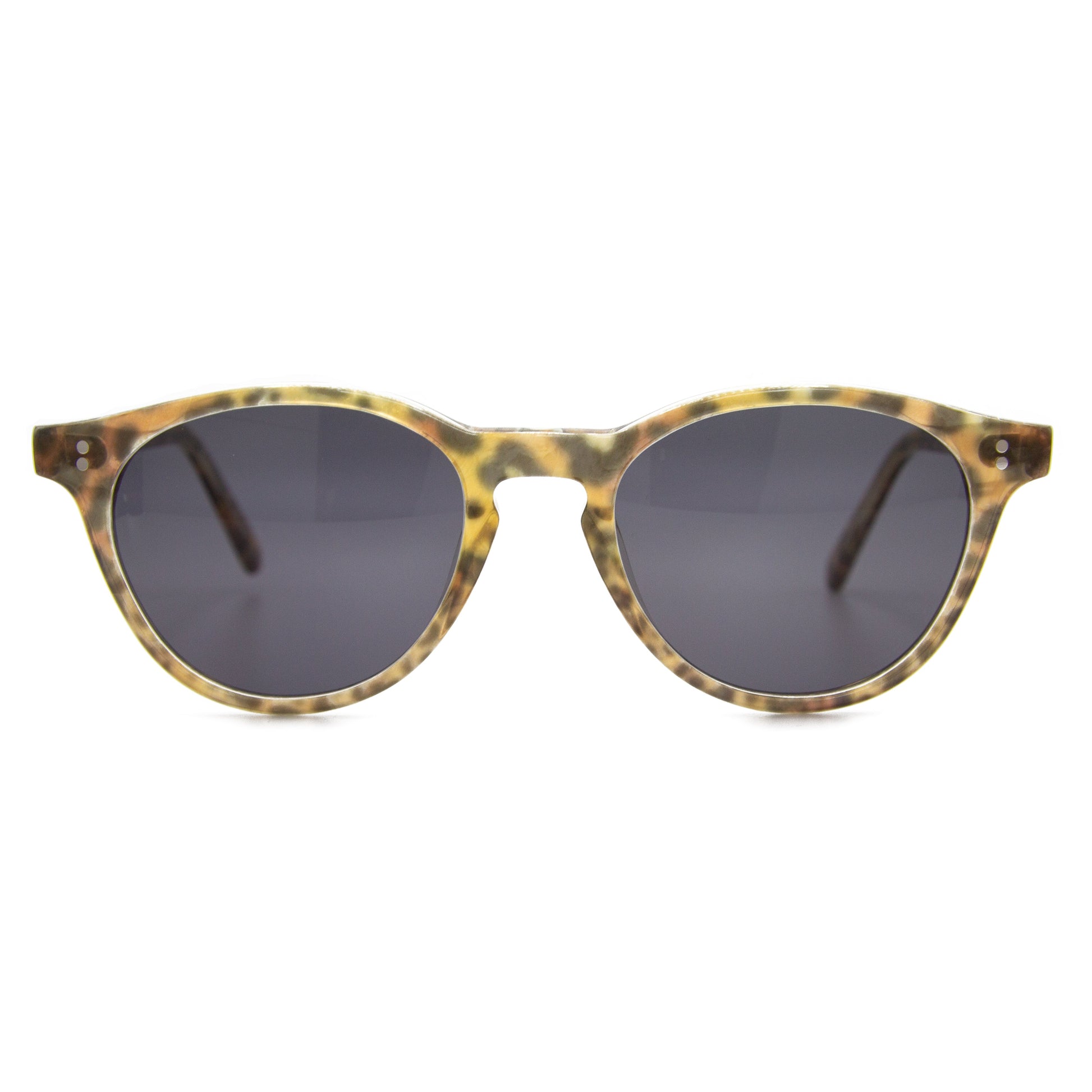 Round Upswept Leopard - Prescription Sunglasses