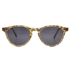 Round Upswept Leopard - Prescription Sunglasses