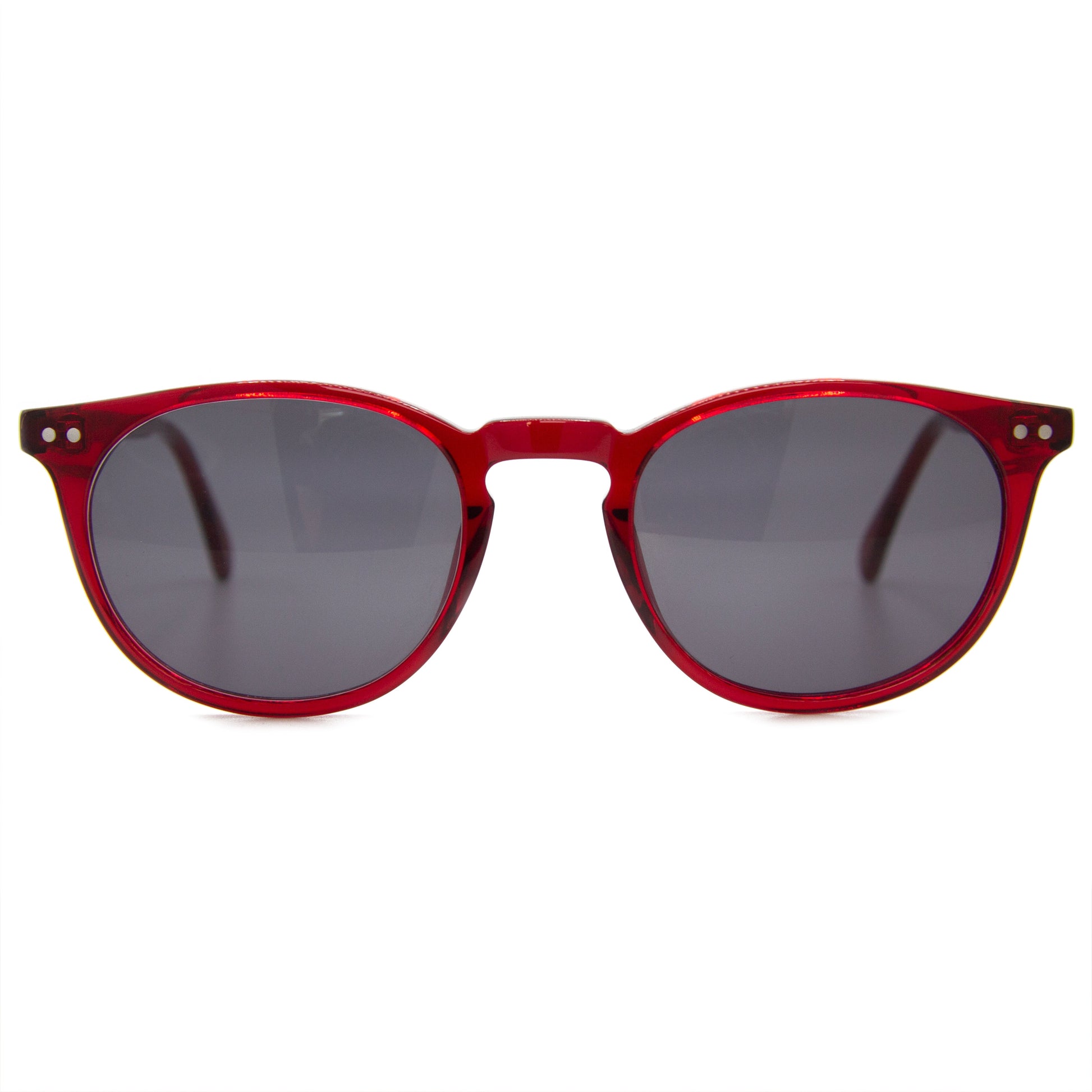 Small Round Red Sunglasses