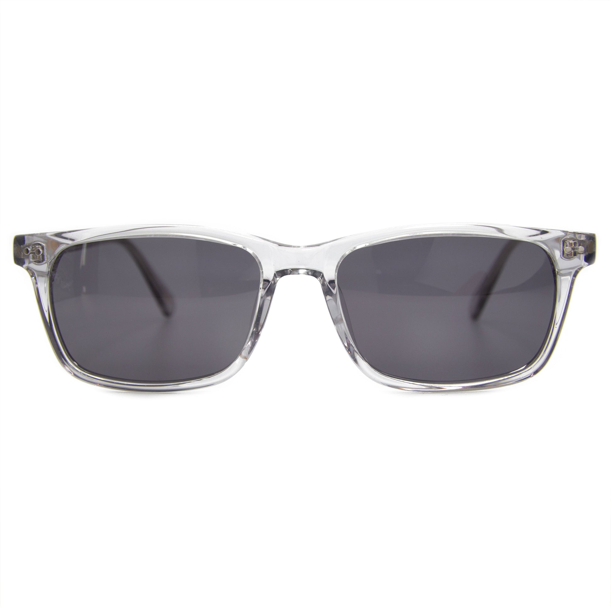 Slim Rectangular Crystal Sunglasses