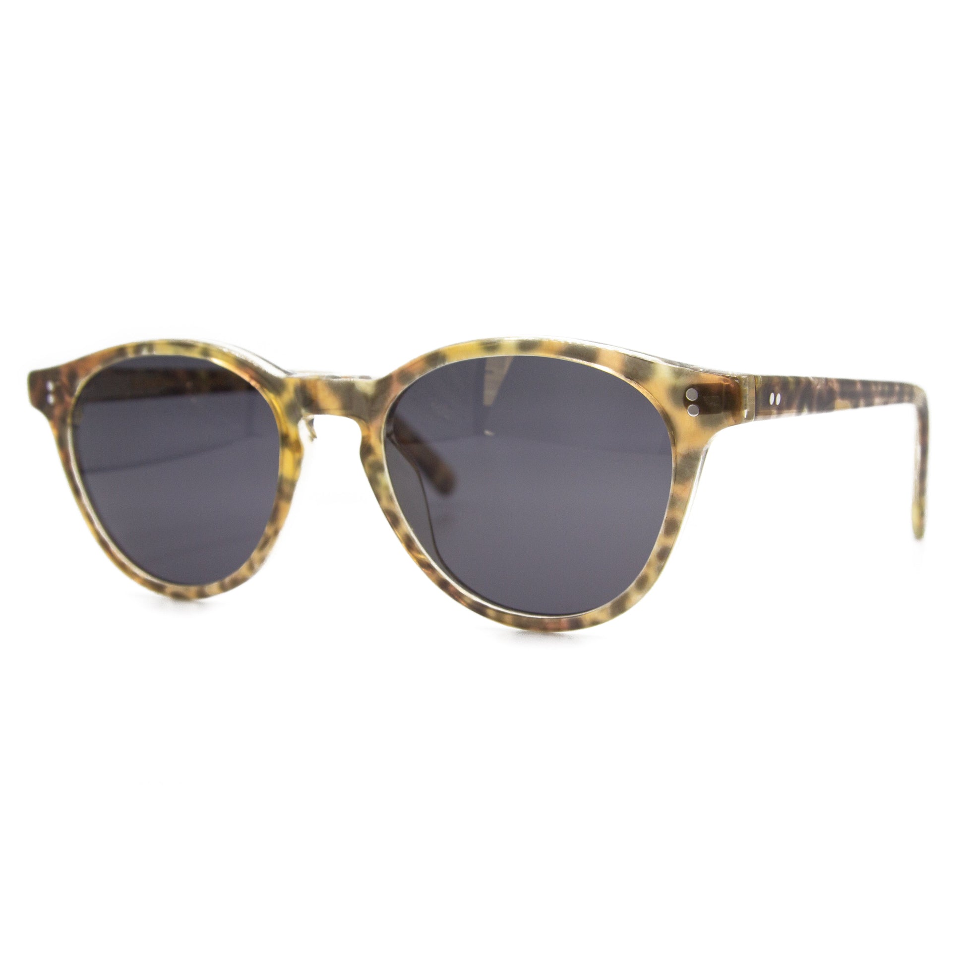 Round Upswept Leopard - Prescription Sunglasses - SideRound Upswept Leopard - Prescription Sunglasses