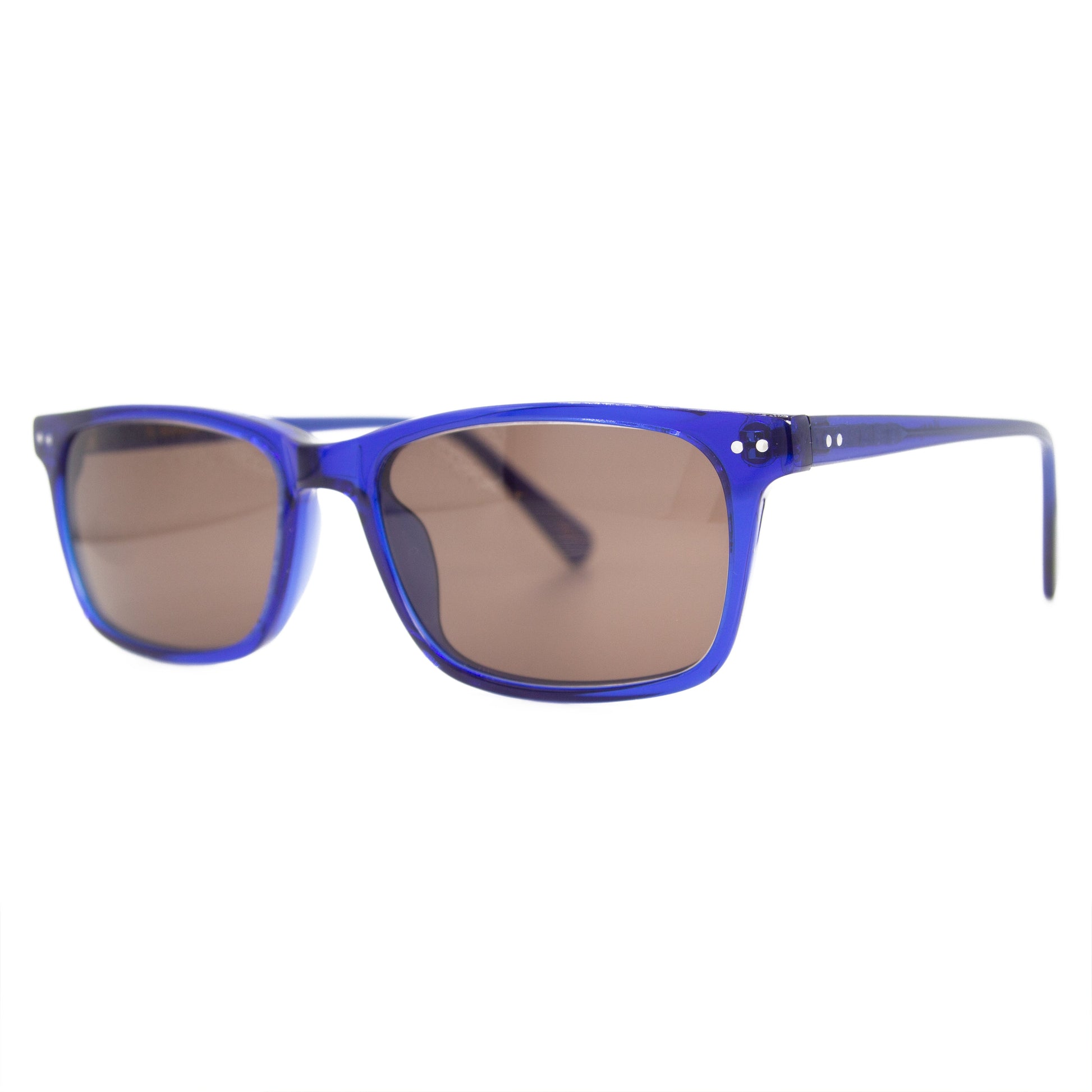 Slim Rectangular Blue Sunglasses