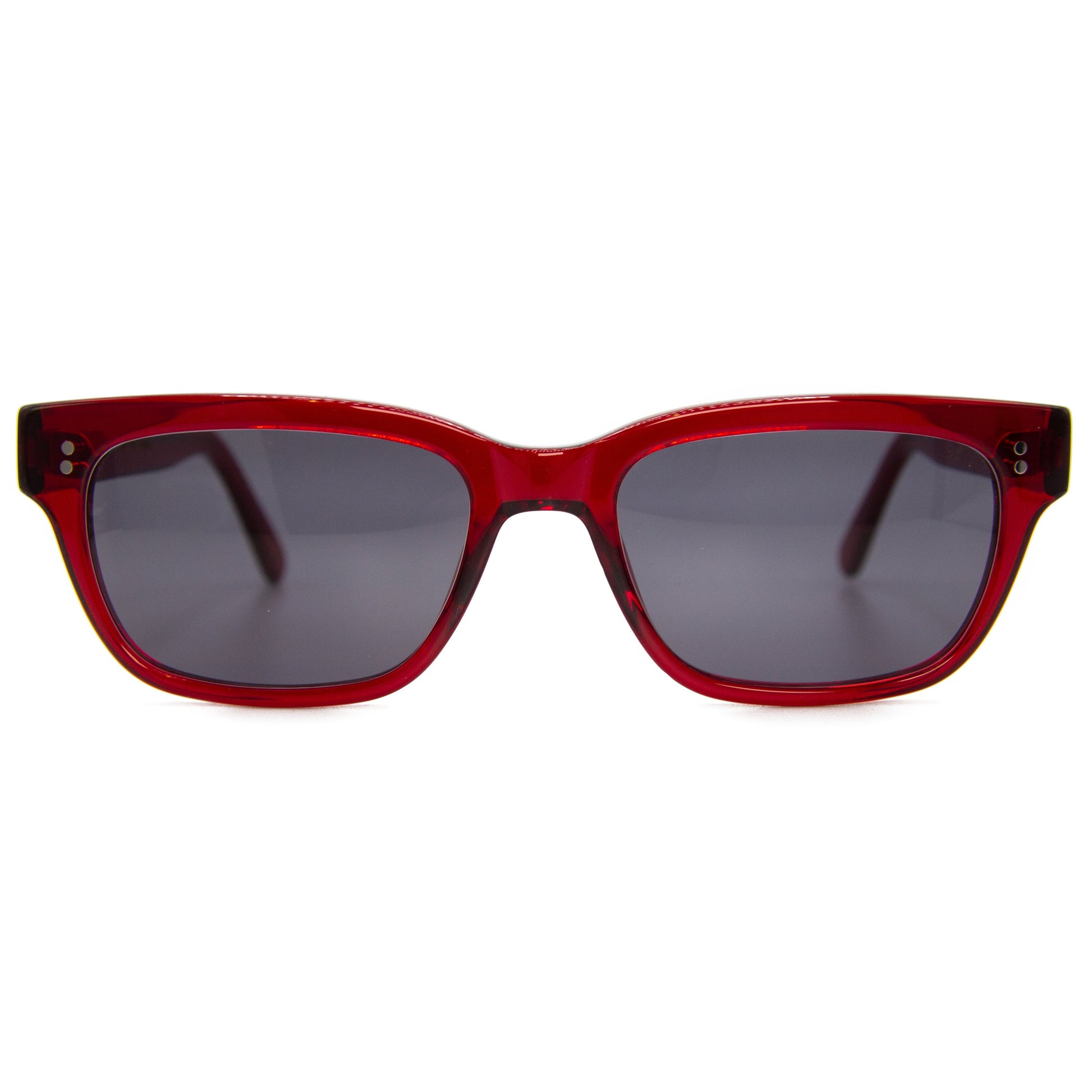 Chunky Rectangular Red Sunglasses